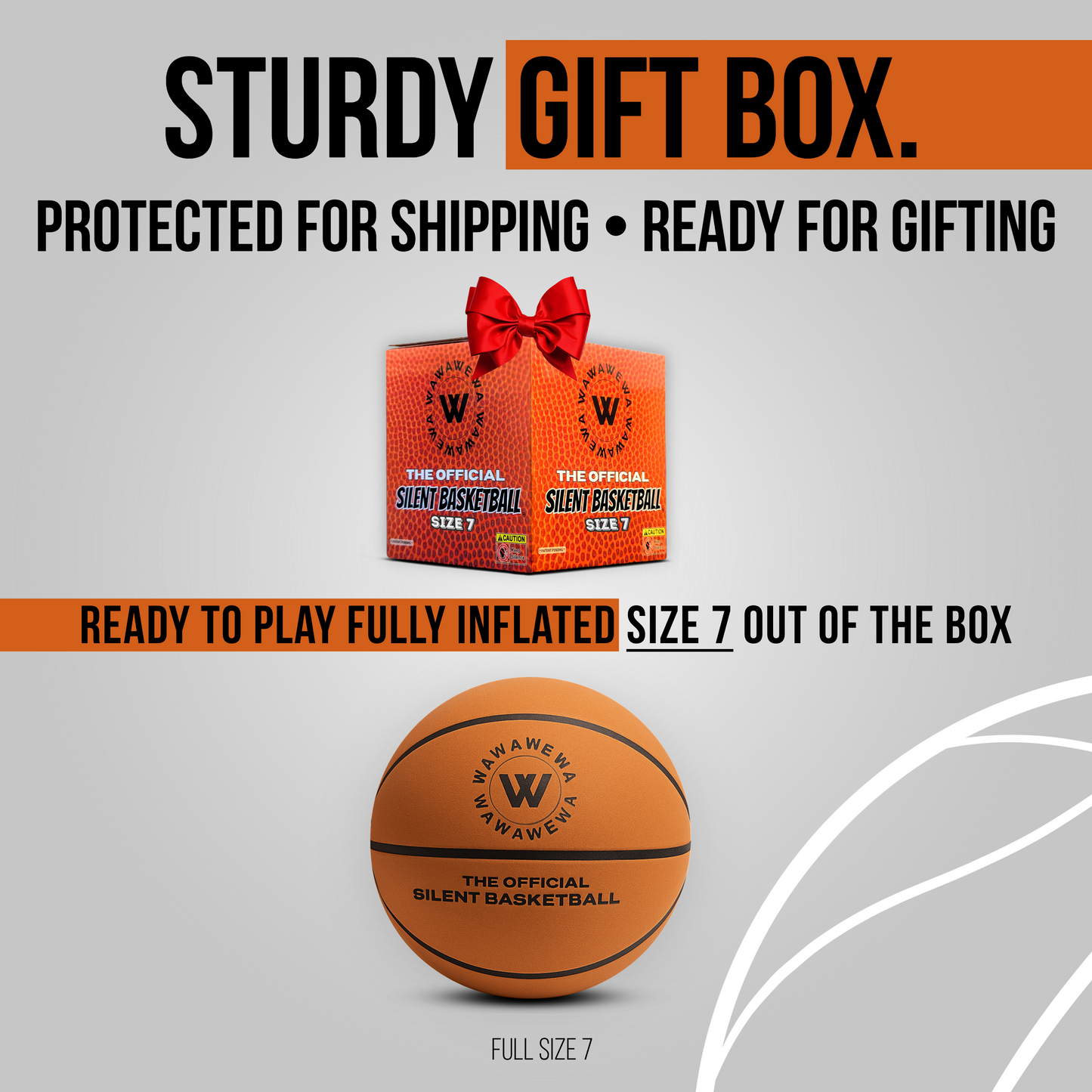 The Official Silent Basketball (size 7) Uncompressed