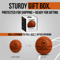 The Official Silent Basketball (Size 7) Bundle with Hoop